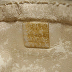 FENDI Zucca Canvas Pouch Black Gold Brownyk15224