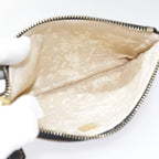 FENDI Zucca Canvas Pouch Black Gold Brownyk15224