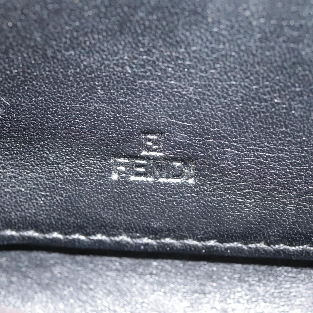 FENDI Zucca Canvas Wallet Black Brown goldyk15225