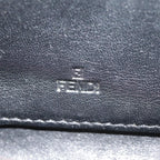 FENDI Zucca Canvas Wallet Black Brown goldyk15225