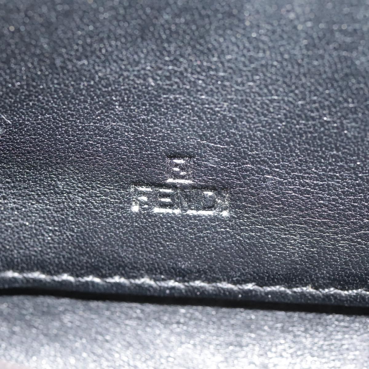 FENDI Zucca Canvas Wallet Black Brown goldyk15225