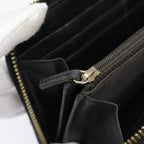 FENDI Zucca Canvas Wallet Black Brown goldyk15225