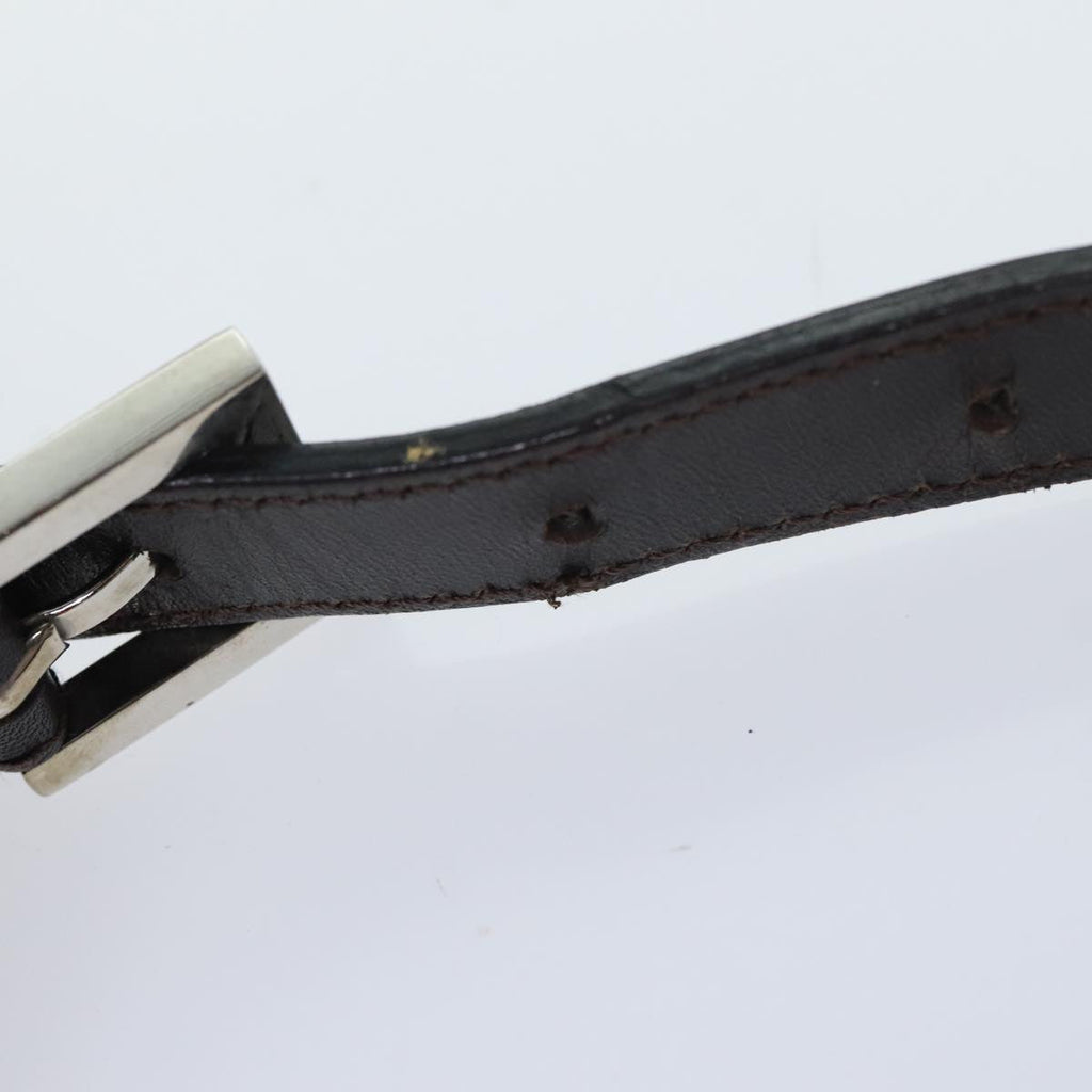 FENDI Zucca Canvas Mamma Baguette Shoulder Bag Brown Black Silveryk15236