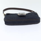 FENDI Mamma Baguette Shoulder Bag Denim Navy Silveryk15240A