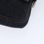 FENDI Mamma Baguette Shoulder Bag Denim Navy Silveryk15240A