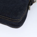 FENDI Mamma Baguette Shoulder Bag Denim Navy Silveryk15240A