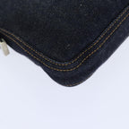 FENDI Mamma Baguette Shoulder Bag Denim Navy Silveryk15240A