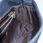 FENDI Mamma Baguette Shoulder Bag Denim Navy Silveryk15240A