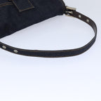FENDI Mamma Baguette Shoulder Bag Denim Navy Silveryk15240A