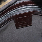 FENDI Zucca Canvas Mamma Baguette Shoulder Bag Brown Black Silveryk15310A