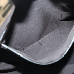 FENDI Zucca Canvas Mamma Baguette Shoulder Bag Brown Black Silveryk15310A