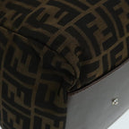 FENDI Zucca Canvas Boston Bag Brownyk15391