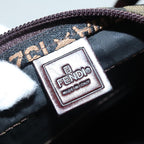 FENDI Zucca Canvas Boston Bag Brownyk15391
