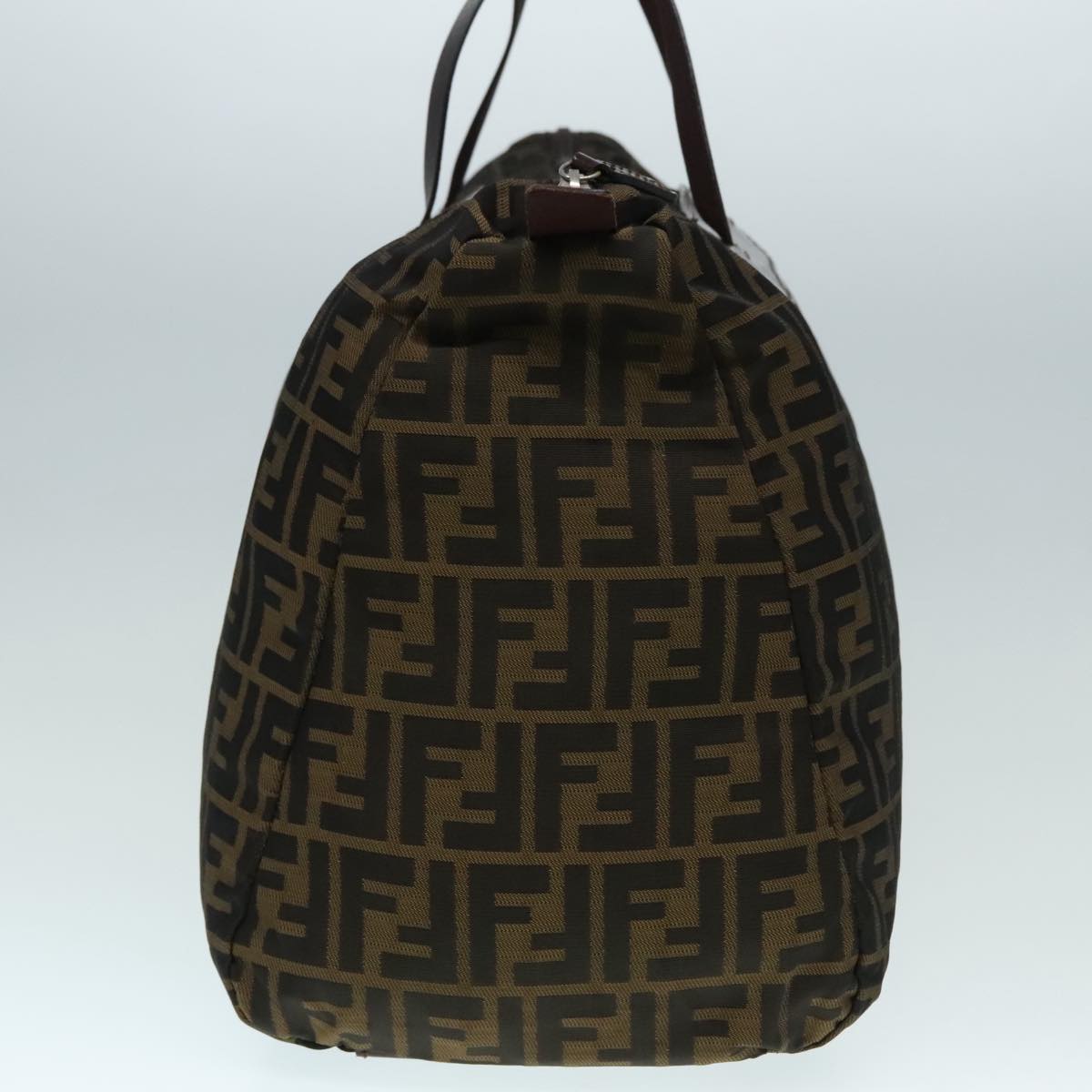 FENDI Zucca Canvas Boston Bag Brownyk15391