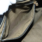 FENDI Zucca Canvas Mamma Baguette Hand Bag Black Gold Brownyk15394