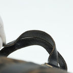 FENDI Zucca Canvas Mamma Baguette Hand Bag Black Gold Brownyk15394