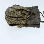 FENDI Zucchino Canvas Shoulder Bag Vintage Beigeyk15431