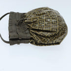 FENDI Zucchino Canvas Shoulder Bag Vintage Beigeyk15431