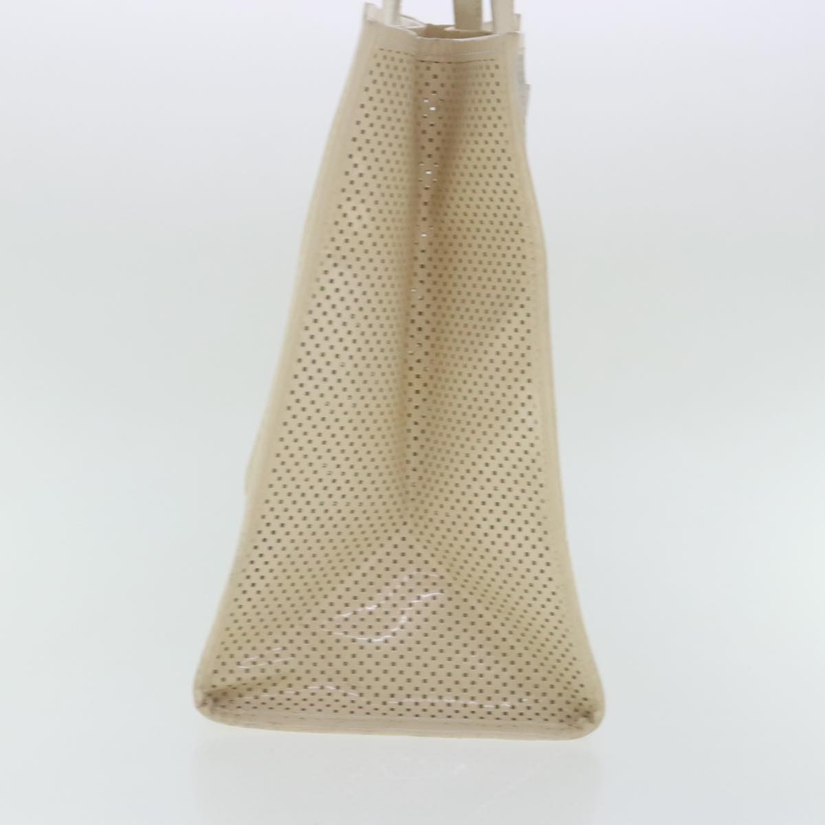 FENDI Zucca Canvas Punching Tote Bag Whiteyk15523