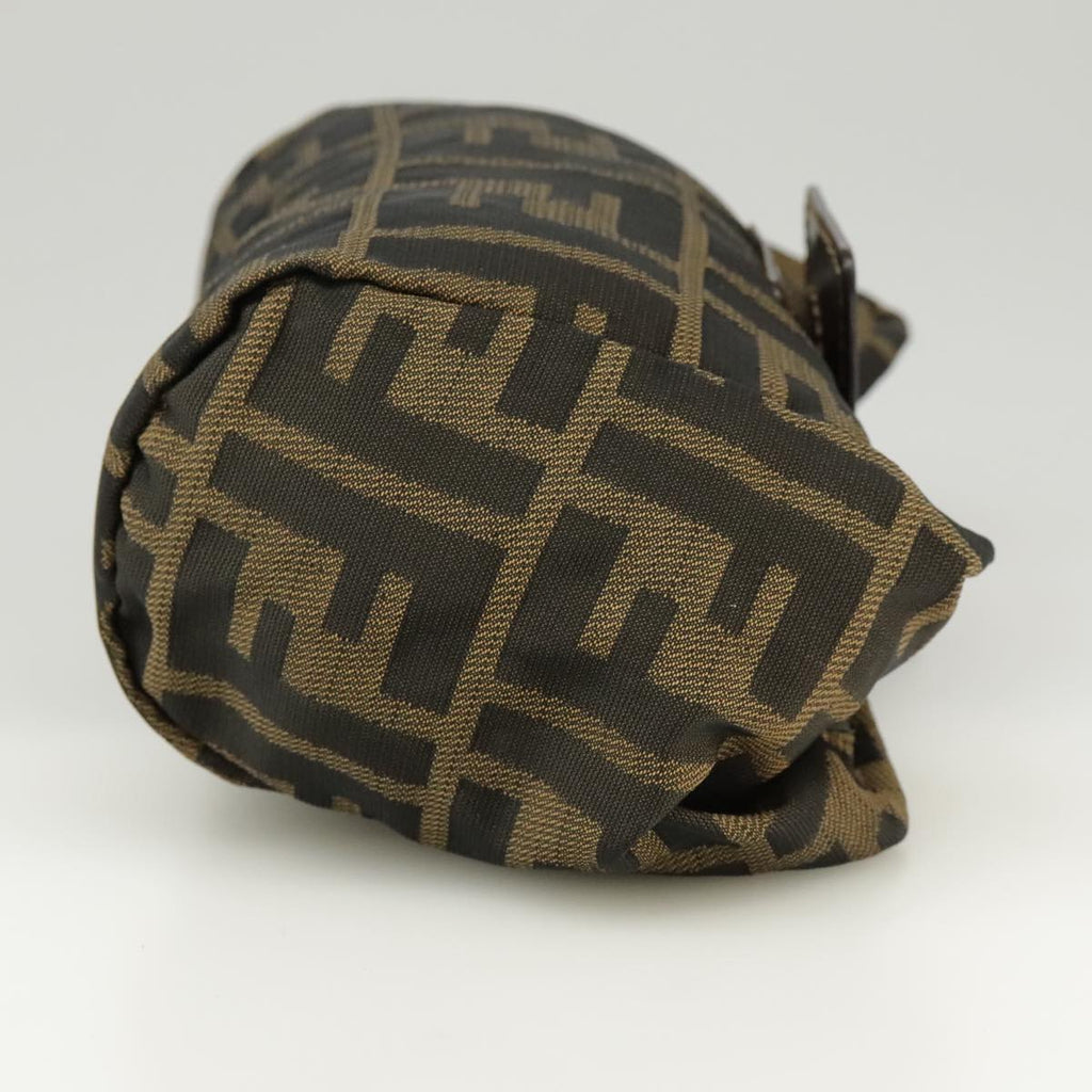 FENDI Zucca Canvas Pouch Brown Blackyk15922