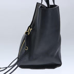 Chloe Milo Tote Bag Leather Black Gold yk15967