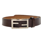 FENDI Belt Leather 31.9"" Brownyk16060