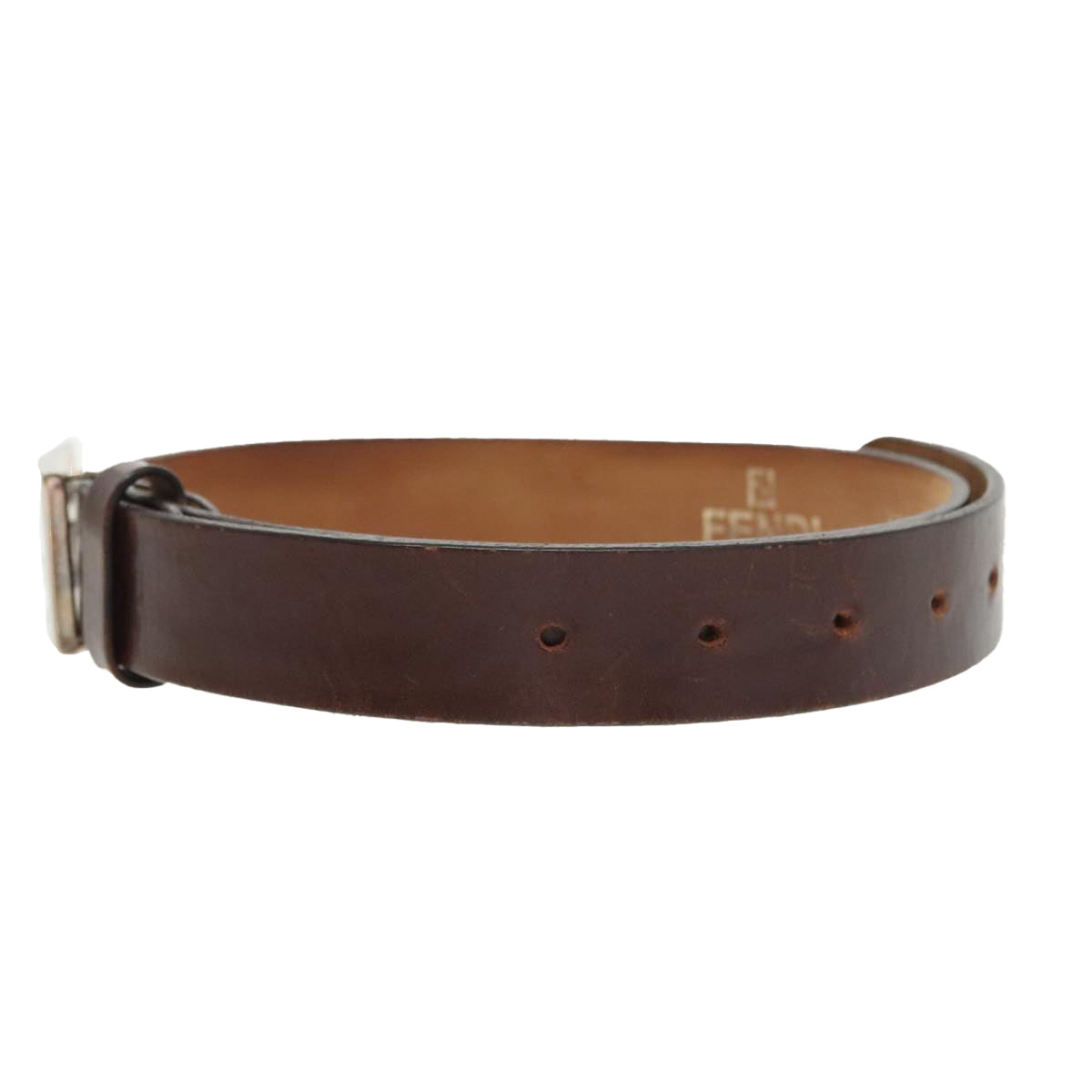 FENDI Belt Leather 31.9"" Brownyk16060