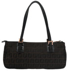 FENDI Zucchino Canvas Hand Bag Brownyk16172