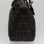 FENDI Zucchino Canvas Hand Bag Brownyk16172