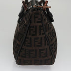 FENDI Zucchino Canvas Hand Bag Brownyk16172