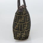 FENDI Zucca Canvas Tote Bag Brown Blackyk16182