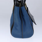 Chloe Alice Hand Bag Leather 2way Blue Black yk16348