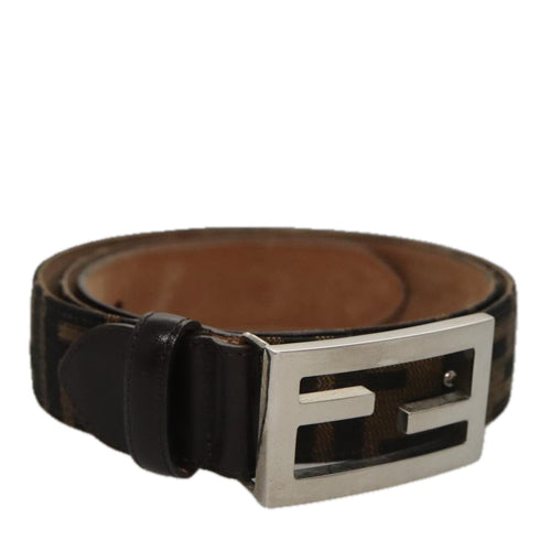 FENDI Zucca Canvas Belt 32.3