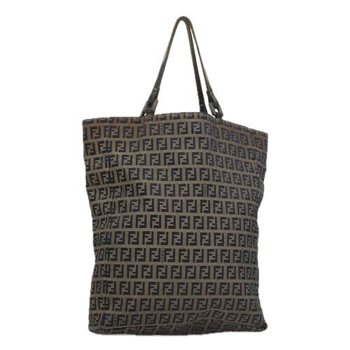 FENDI Zucchino Canvas Tote Bag Navyyk16382