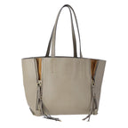 Chloe Milo Tote Bag Leather Beige Gold yk16532