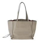 Chloe Milo Tote Bag Leather Beige Gold yk16532