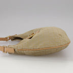 FENDI Zucchino Canvas Shoulder Bag Beigeyk16869