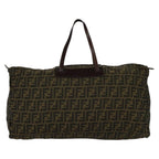 FENDI Zucca Canvas Tote Bag Brown Blackyk17053