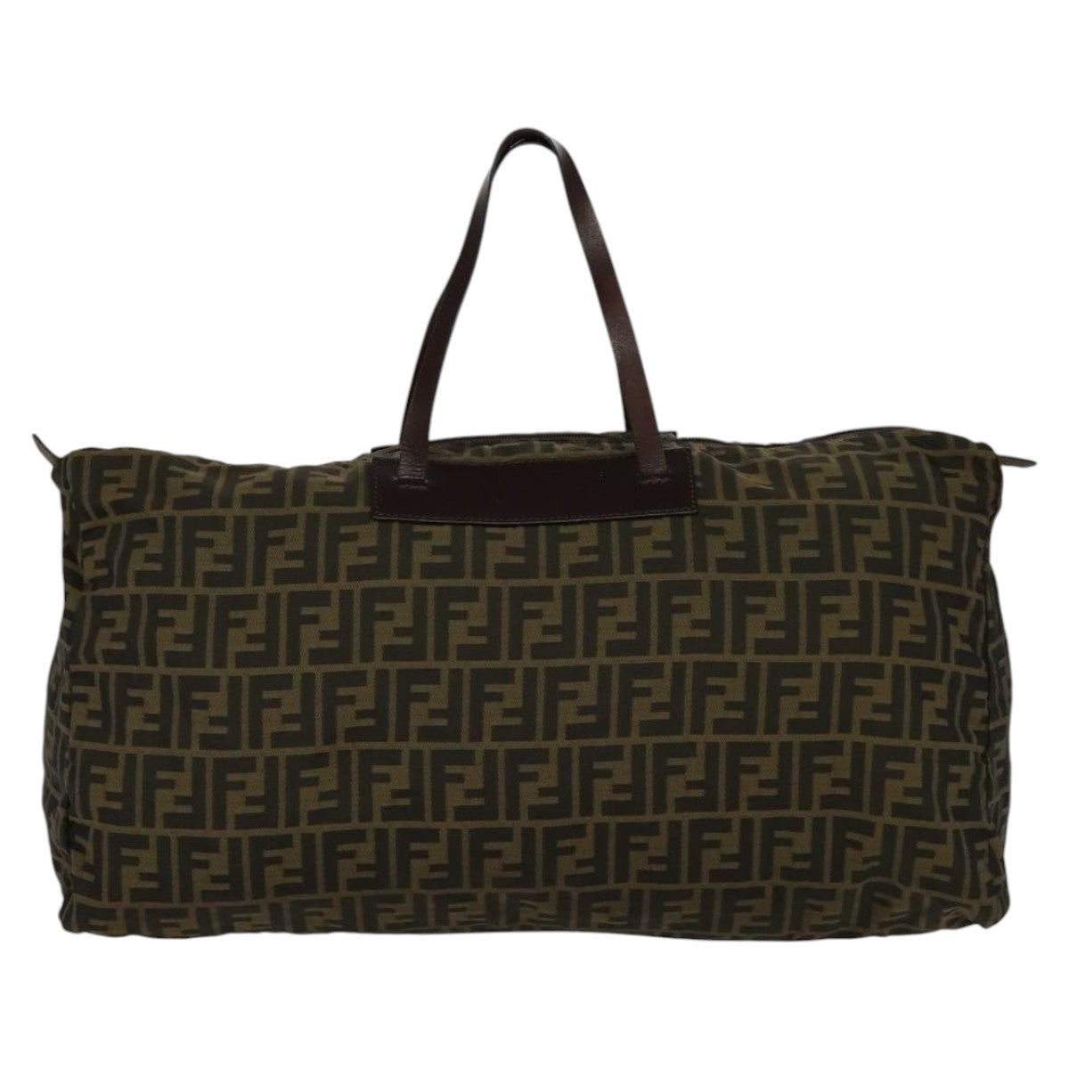 FENDI Zucca Canvas Tote Bag Brown Blackyk17053