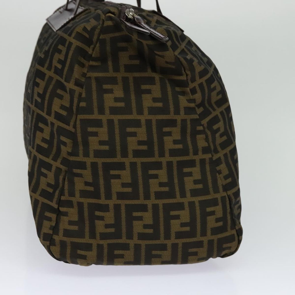 FENDI Zucca Canvas Tote Bag Brown Blackyk17053