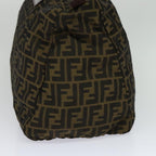 FENDI Zucca Canvas Tote Bag Brown Blackyk17053