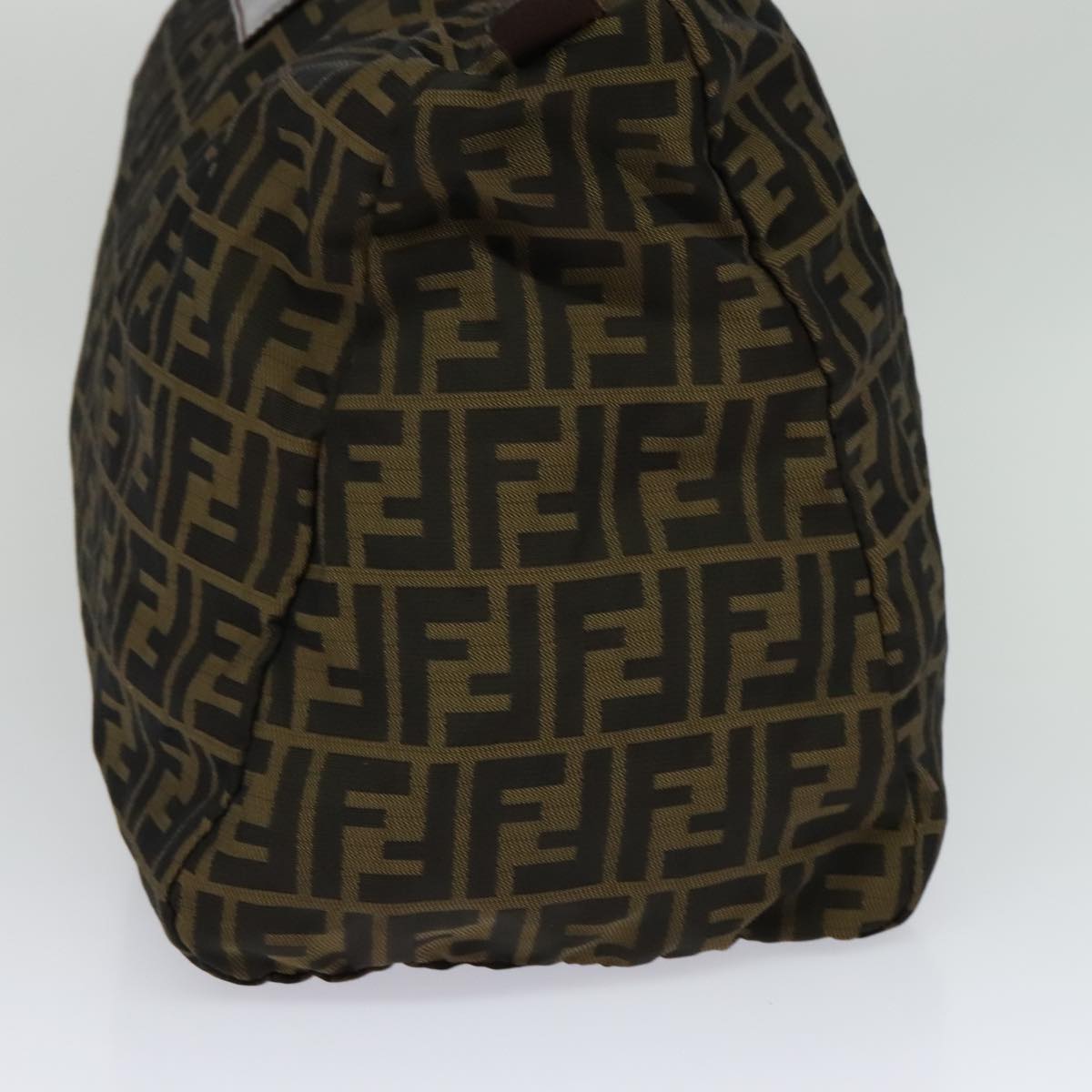 FENDI Zucca Canvas Tote Bag Brown Blackyk17053