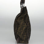 FENDI Zucca Canvas Tote Bag Brown Blackyk17054