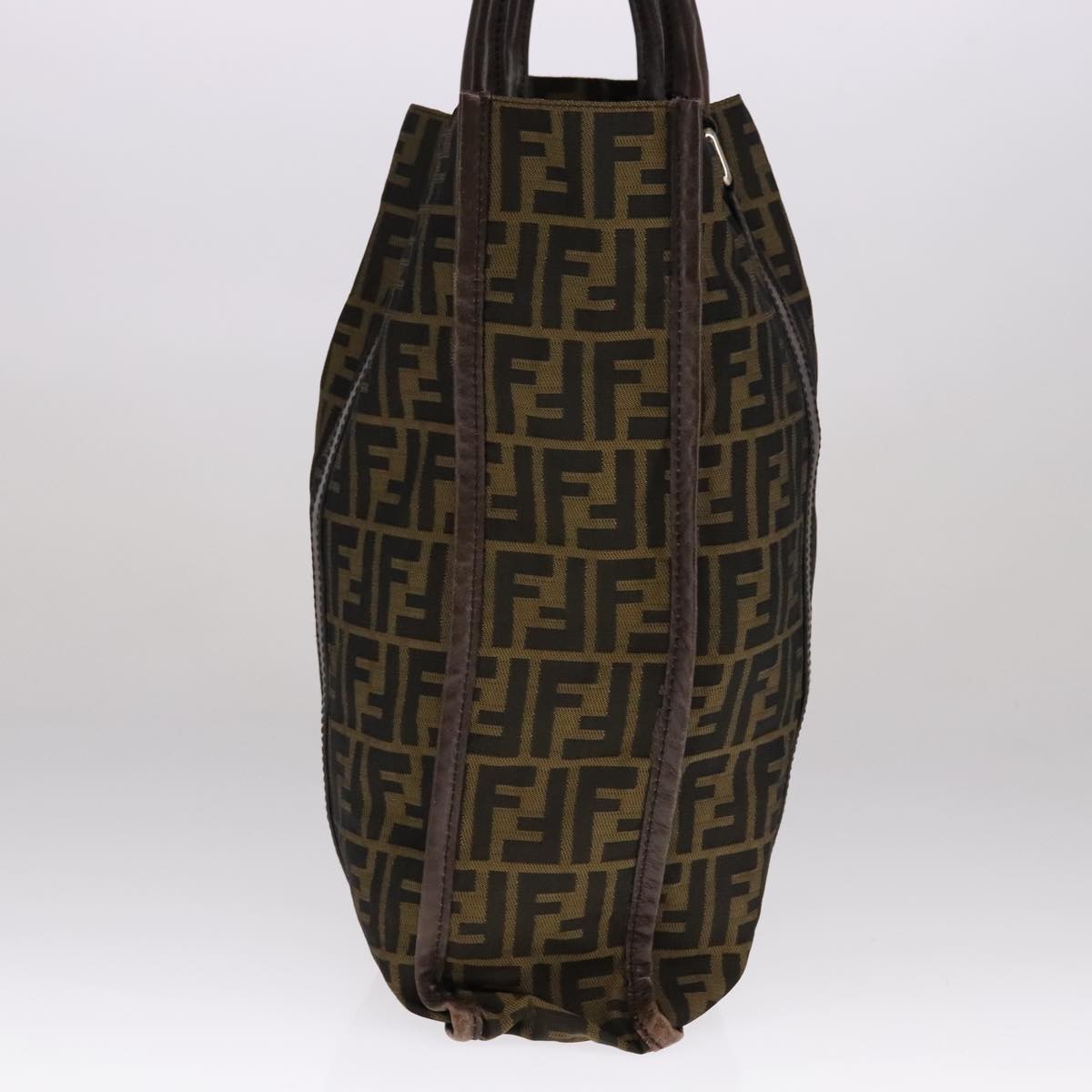 FENDI Zucca Canvas Tote Bag Brown Blackyk17127