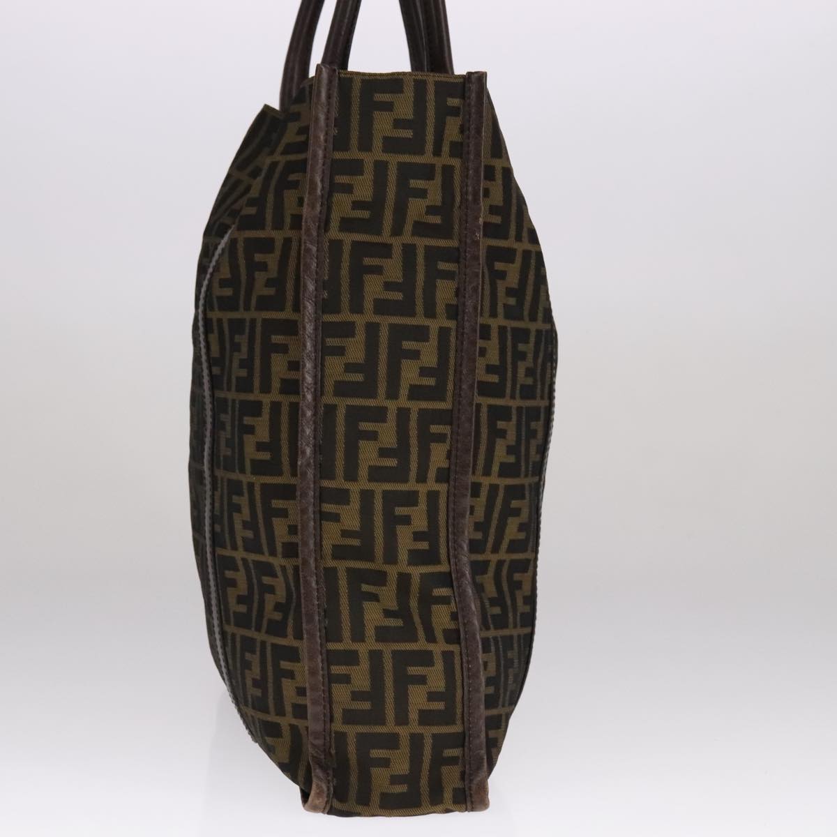 FENDI Zucca Canvas Tote Bag Brown Blackyk17127