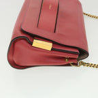 Chloe Chain Shoulder Bag Leather 2way Pink yk6115