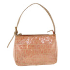 FENDI Zucchino Canvas Hand Bag Patent leather Orange 010.26810.018yk6878B