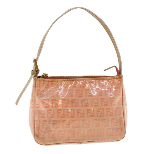 FENDI Zucchino Canvas Hand Bag Patent leather Orange 010.26810.018yk6878B