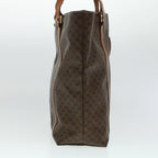 CELINE Macadam Canvas Tote Bag PVC Leather Brown 6941