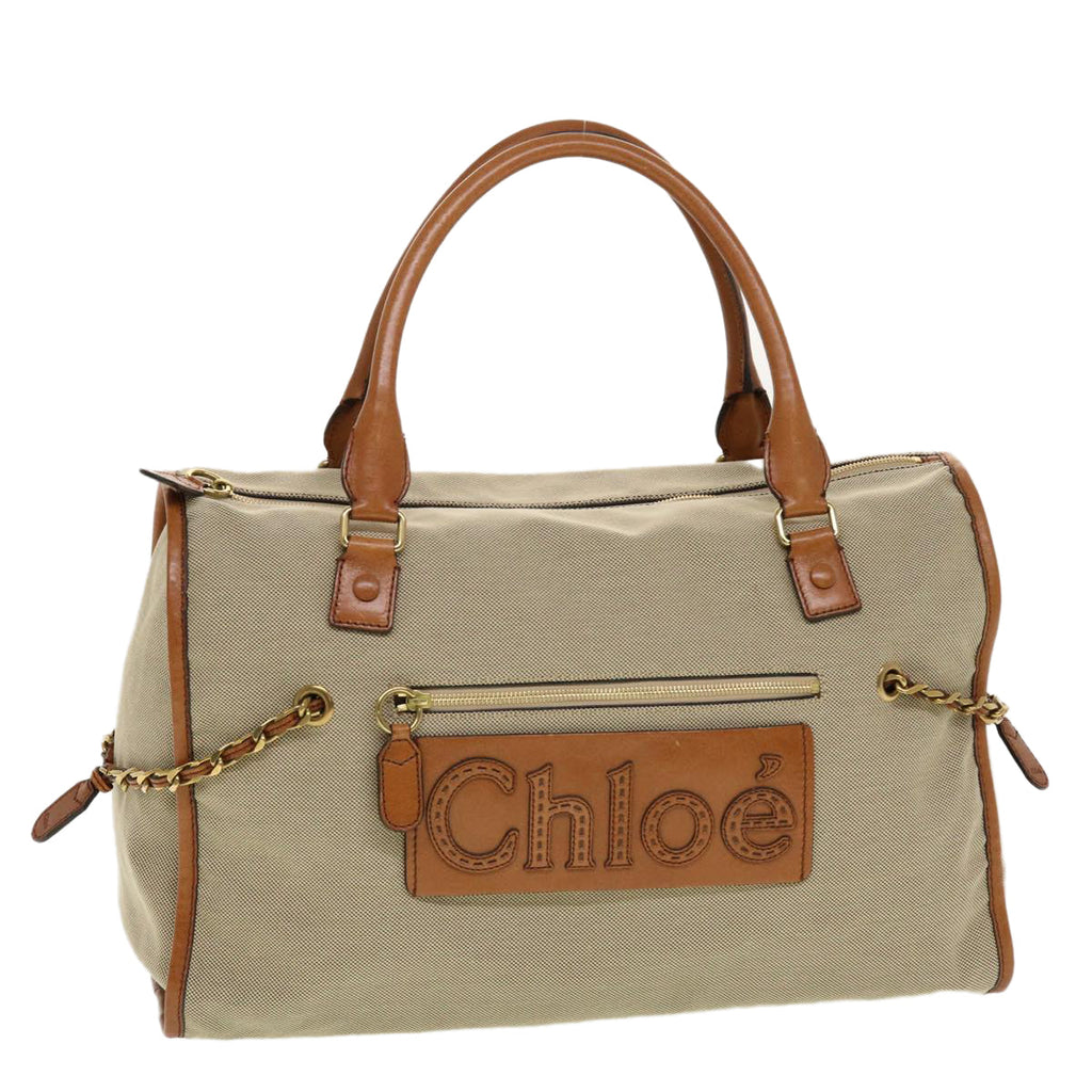 Chloe Harley Boston Bag Canvas Beige 01 10 51 6008 yk7112